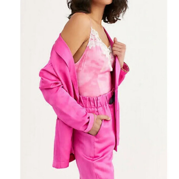 NWT Free People Tie-Dye Lace-Trim Luella Bodysuit - Picture 2 of 8